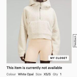 Lululemon Scuba oversized half zip fleece hoodie